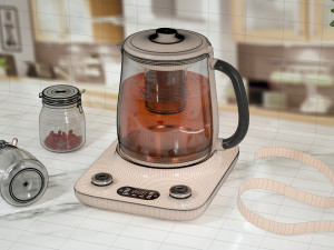 the kettle modeling and rendering 3D Model