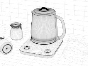 the kettle modeling and rendering 3D Model