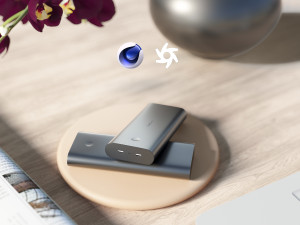 mobile power modeling and rendering 3D Model
