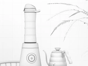 ing and rendering of juicer 3D Model