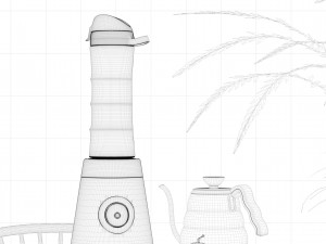 ing and rendering of juicer Modèle 3D