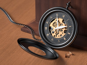 a pocket watch ing and rendering 3D मॉडल