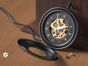 a pocket watch ing and rendering 3D Model