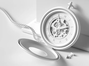 a pocket watch ing and rendering 3D Model
