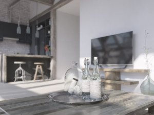 interior modeling and rendering photo level rendering 3D मॉडल
