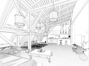 interior modeling and rendering photo level rendering 3D मॉडल