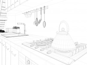 interior modeling and rendering photo level rendering 3D मॉडल