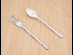 spoon and fork Modelo 3D