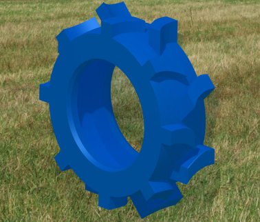 tractor tire 3D 模型 .c4d .max .obj .3ds .fbx .stl .blend 