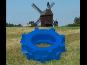 тракторна шина 3D Модель