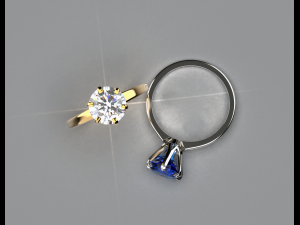 engagement gemstone ring tiffany style 3d printable model free 3D 프린트 모델