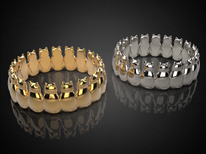 cute cats jewelry ring r6 3d print model 3D Принт Модель