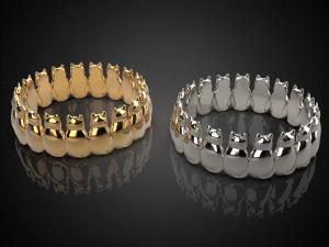 cute cats jewelry ring r6 3d print model 3D Принт Модель