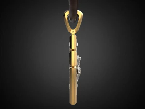 ciondolo da uomo croce con placcatura in rodio p5 modello di stampa 3d Modello di stampa 3D