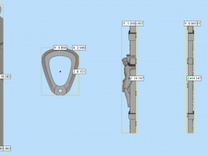 men pendant cross with rhodium plating p5 3d print model Model Cetak 3D