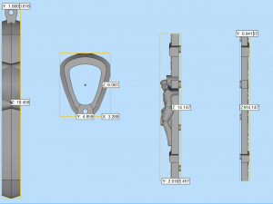women pendant cross with rhodium plating p3 3d print model 3D Принт Модель