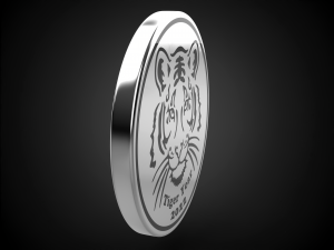 tiger coin 2022 3d print model 3D Print Model