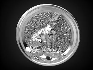 tiger coin 2022 3d print model 3D Print Model