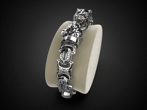 tiger bracelet 2022 b1 3d print model 3D Print Model