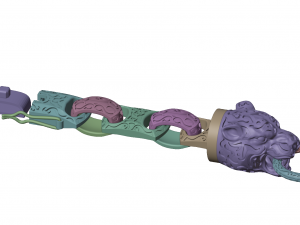 tiger bracelet 2022 b1 3d print model 3D Print Model