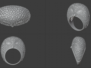 oulu the owl jewelry ring 3d print model Model do druku 3D