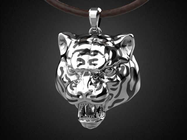 tiger pendant 2022 p7 3d print model 3D Принт Модель .c4d .max .obj .3ds .fbx .stl .blend 