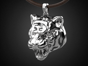 tiger pendant 2022 p7 3d print model 3D Принт Модель