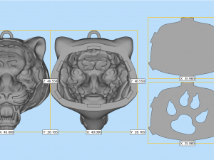 tiger pendant 2022 p7 3d print model 3D Принт Модель
