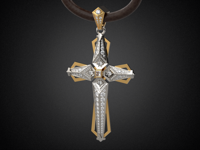 holy cross pendant p8 3d print model 3D-printmodel .c4d .max .obj .3ds .fbx .stl .blend 