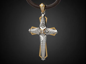 pendente della santa croce p8 modello di stampa 3d Modello di stampa 3D