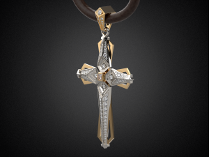 holy cross pendant p8 3d print model 3D-printmodel