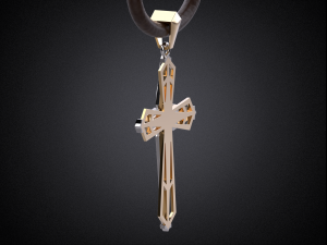 holy cross pendant p8 3d print model 3D-printmodel