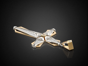 holy cross pendant p8 3d print model 3D-printmodel