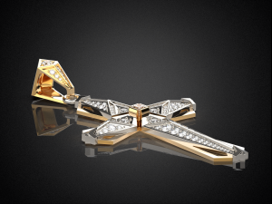 holy cross pendant p8 3d print model 3D-printmodel
