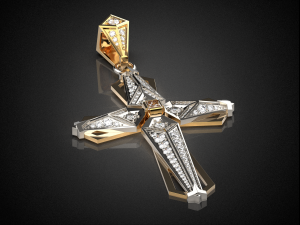 holy cross pendant p8 3d print model 3D-printmodel