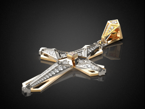 holy cross pendant p8 3d print model 3D-printmodel