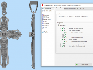 holy cross pendant p8 3d print model 3D-printmodel