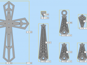 holy cross pendant p8 3d print model 3D-printmodel
