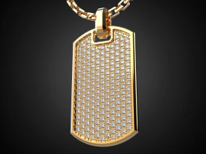 soldier token pendant p9 3d print model 3D Print Model