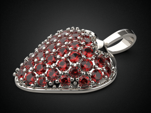 summer strawberry pendant p1 3d print model 3D Принт Модель