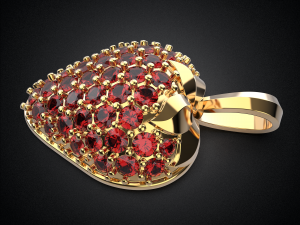summer strawberry pendant p1 3d print model 3D Принт Модель