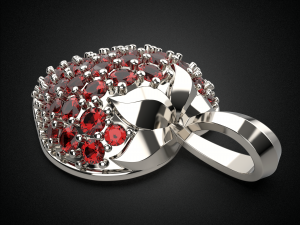 summer strawberry pendant p1 3d print model 3D Принт Модель