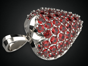 summer strawberry pendant p1 3d print model 3D Принт Модель