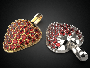 summer strawberry pendant p1 3d print model 3D Принт Модель