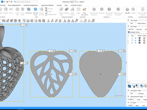 summer strawberry pendant p1 3d print model 3D Принт Модель