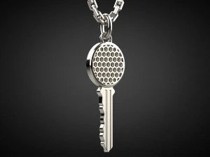 gemstone key pendant p14 3d print model 3D Print Model