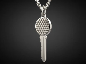 gemstone key pendant p14 3d print model 3D Print Model