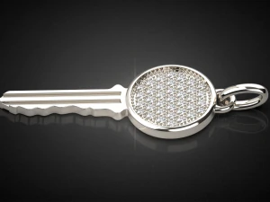 gemstone key pendant p14 3d print model 3D Print Model
