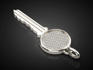 gemstone key pendant p14 3d print model 3D Print Model
