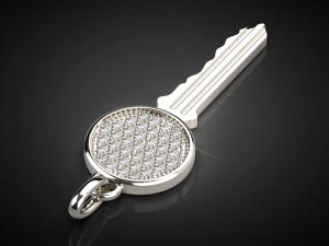 gemstone key pendant p14 3d print model 3D Print Model